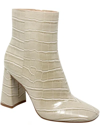 Shop Charles By Charles David Teigan Womens Faux Leather Square Toe Ankle Boots In Multi