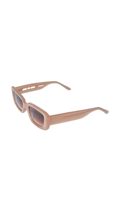 Shop Dmy By Dmy Preston Milky Sunglasses In Milky Pink In Multi