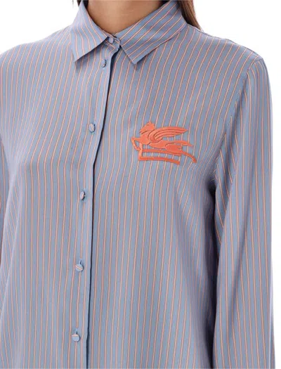 Shop Etro Casual Shirt In Bluse Stripes