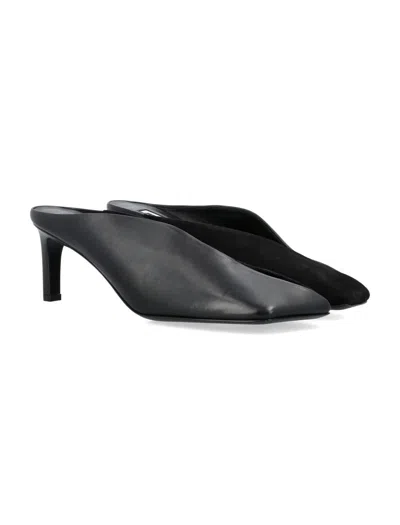 Shop Jil Sander High-heeled Mules In Black