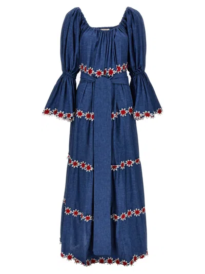 Shop Flora Sardalos Amorgos Dresses Light Blue