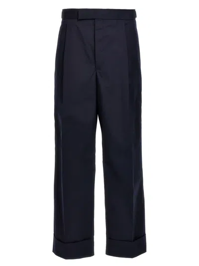Shop Thom Browne Fit 5 Pants Blue