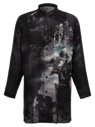 Shop Yohji Yamamoto J-pt Side Gusset Shirt, Blouse Black