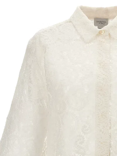 Shop Giambattista Valli Macramé Shirt Shirt, Blouse White