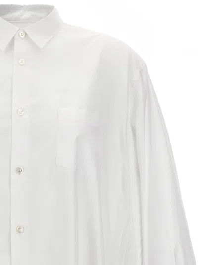 Shop Junya Watanabe Pleated Shirt Dress Dresses White