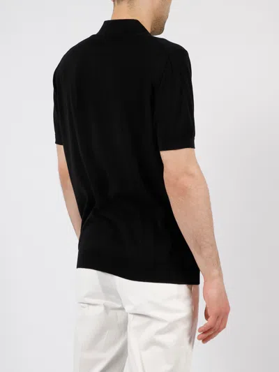 Shop Drumohr Buttonless Cotton Polo Shirt