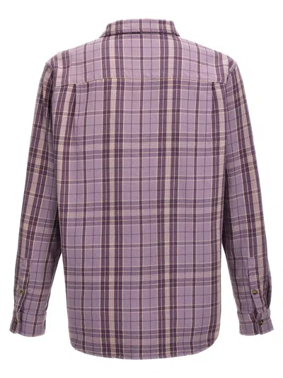 Shop Stussy Stones Plaid Shirt, Blouse Purple