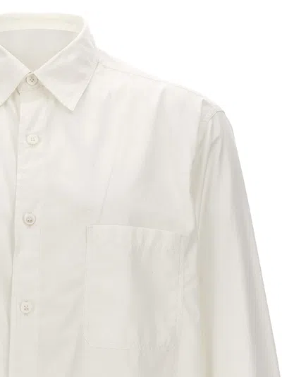 Shop Yohji Yamamoto Z-standard Big Chain Stitch Shirt, Blouse White