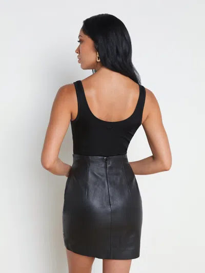 L Agence Chrissy Scoopneck Tank In Black