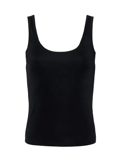 L Agence Chrissy Scoopneck Tank In Black