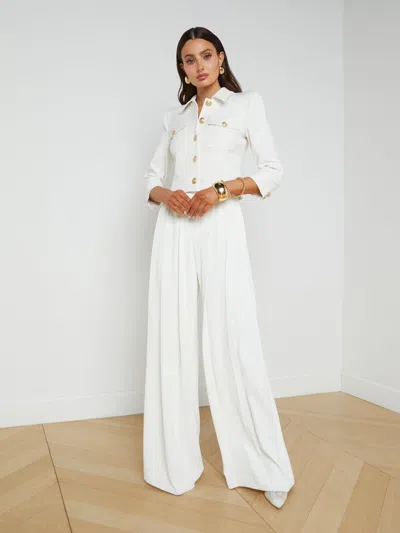 L'agence Kumi Button-fastening Jacket In White