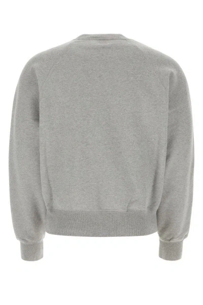 Shop Ami Alexandre Mattiussi Ami Man Grey Cotton Sweatshirt In Gray