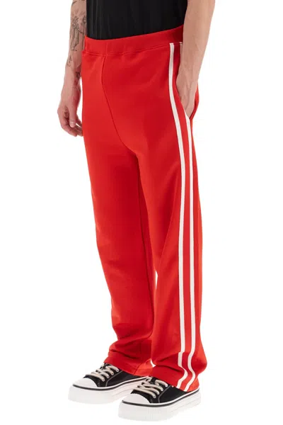 Shop Ami Alexandre Mattiussi Ami Alexandre Matiussi Track Pants With Side Bands Men In Red