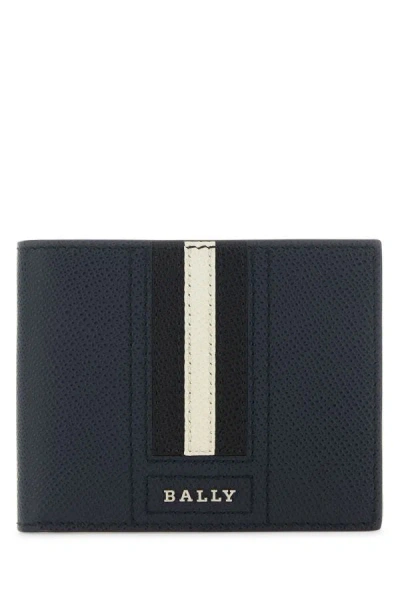 Shop Bally Man Blue Leather Wallet