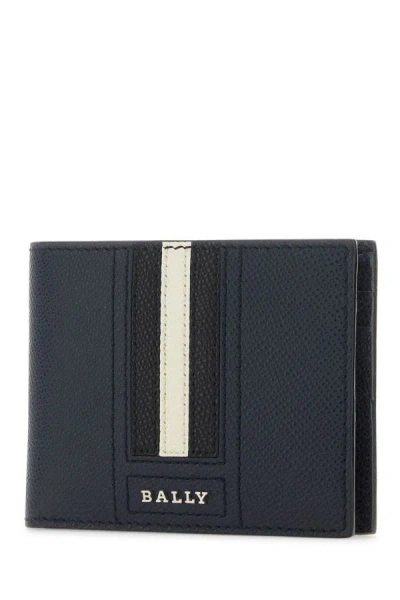 Shop Bally Man Blue Leather Wallet