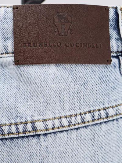 Shop Brunello Cucinelli Woman Jeans Woman Blue Jeans