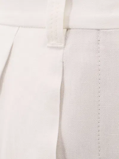 Shop Brunello Cucinelli Woman Trouser Woman White Pants