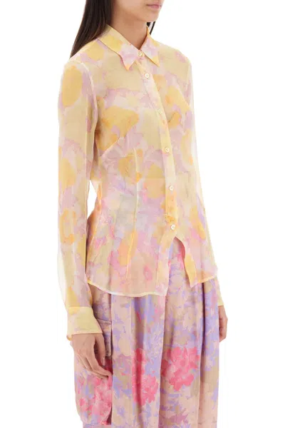 Shop Dries Van Noten 'cloudy' Silk Chiffon Shirt Women In Multicolor