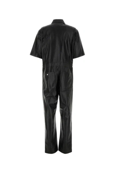 Shop Givenchy Man Black Leather Jumpsuit
