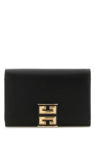 Shop Givenchy Woman Black Leather 4g Wallet