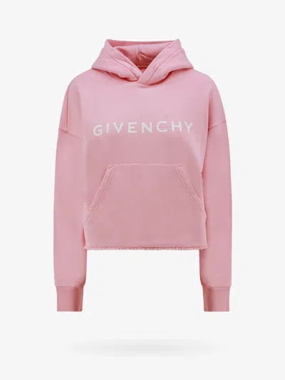 Shop Givenchy Woman Sweatshirt Woman Pink Sweatshirts
