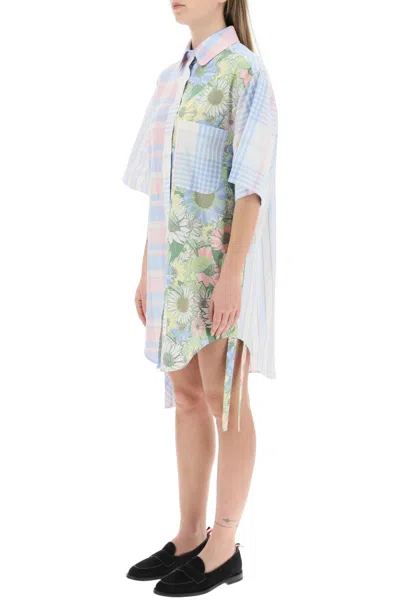Shop Thom Browne Chemisier Mini Dress Women In Multicolor