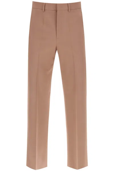 Shop Valentino Wool Pants Men In Brown