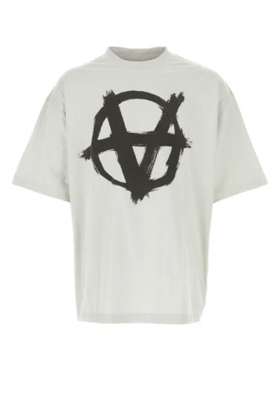 Shop Vetements Unisex Light Grey Cotton Oversize T-shirt In Gray