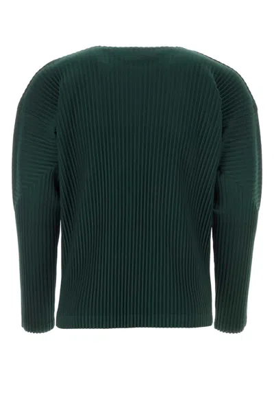 Shop Issey Miyake Homme Plisse'  T-shirt In Green