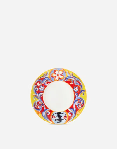 Dolce & Gabbana Fine Porcelain Tea Set In Multicolor