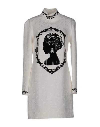 Dolce & Gabbana Short Dress In White