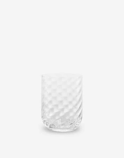 Dolce & Gabbana Set 2 Hand-blown Murano Water Glasses In Multicolor