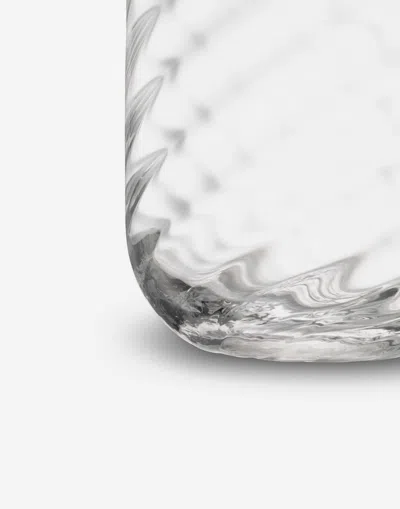 Dolce & Gabbana Set 2 Hand-blown Murano Water Glasses In Multicolor
