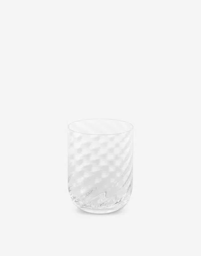 Dolce & Gabbana Set 2 Hand-blown Murano Water Glasses In Multicolor