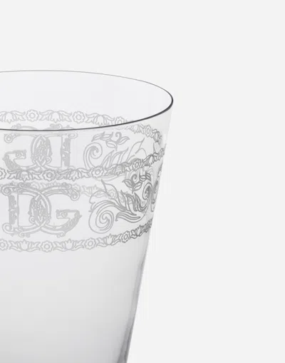 Dolce & Gabbana Set 2 Water Glasses In Multicolor