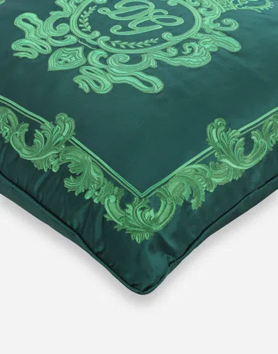 Dolce & Gabbana Mikado Silk Cushion Medium In Multicolor