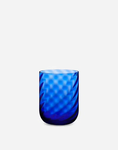 Dolce & Gabbana Set 2 Hand-blown Murano Water Glasses In Multicolor