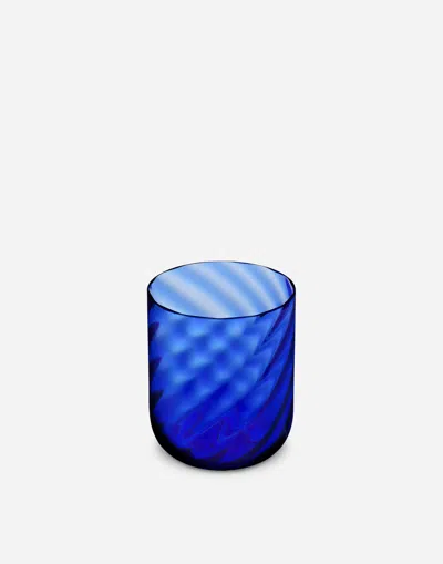 Dolce & Gabbana Set 2 Hand-blown Murano Water Glasses In Multicolor