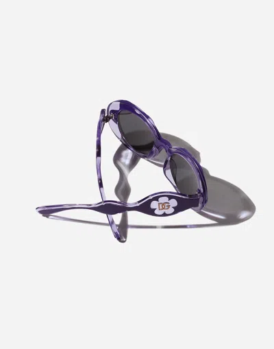 Dolce & Gabbana Flower Power Sunglasses In Purple
