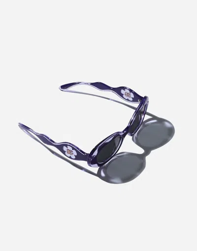 Dolce & Gabbana Flower Power Sunglasses In Purple