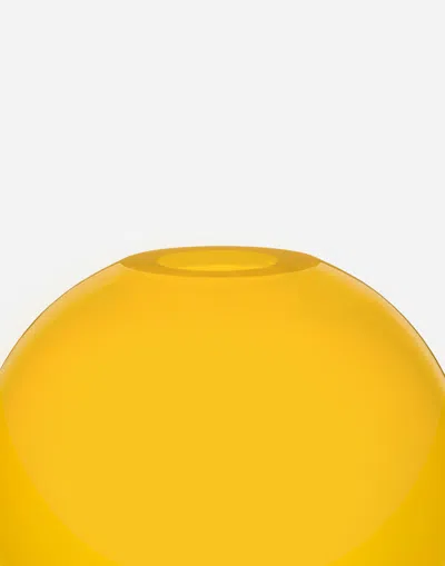 Dolce & Gabbana Small Vase In Transparent Murano Glass In Multicolor