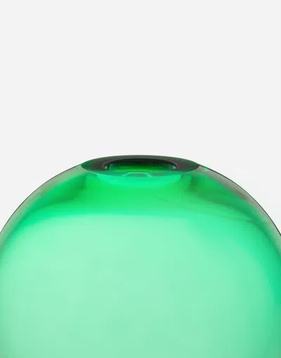 Dolce & Gabbana Small Vase In Transparent Murano Glass In Multicolor