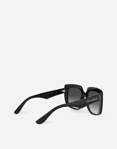 Dolce & Gabbana Square-frame Oversized Sunglasses In Schwarz