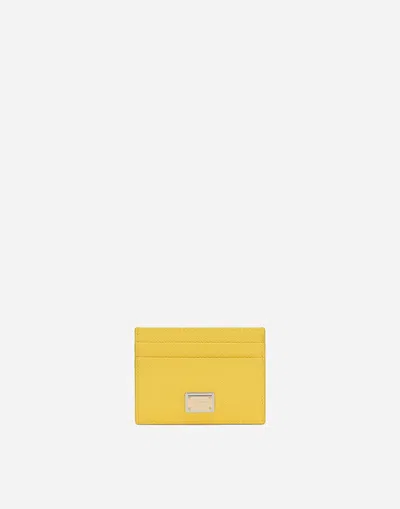 Dolce & Gabbana Card Holder With Tag In Yellow