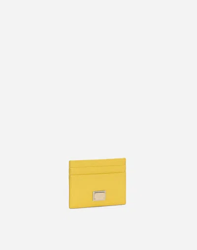 Dolce & Gabbana Card Holder With Tag In Yellow