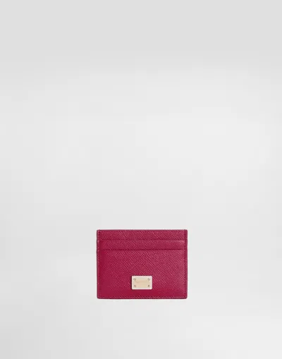 Dolce & Gabbana Card Holder With Tag In Fuchsia