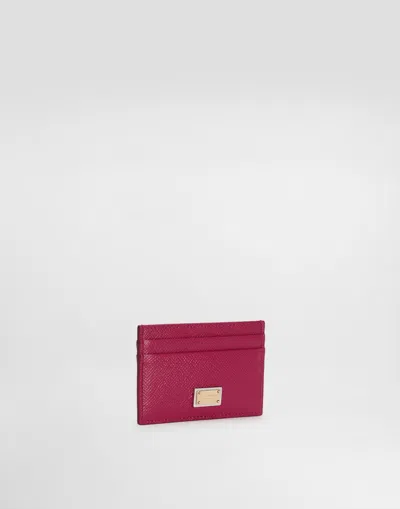 Dolce & Gabbana Card Holder With Tag In Fuchsia