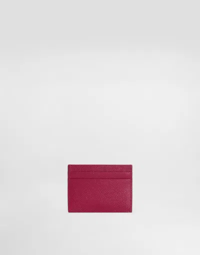 Dolce & Gabbana Card Holder With Tag In Fuchsia