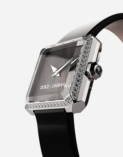 Dolce & Gabbana Sofia Steel Watch With Colorless Diamonds Black Female Onesize In Black