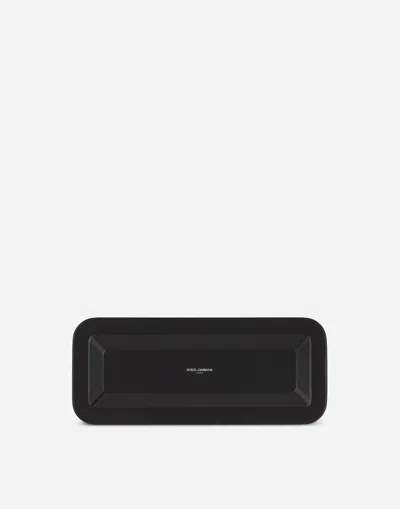 Dolce & Gabbana Wooden Tray Small In Multicolor